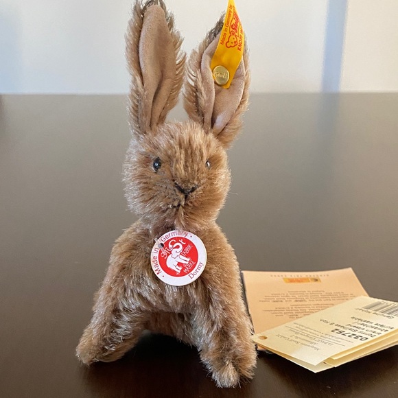 Brown Steiff Dormy Rabbit - Picture 2 of 7